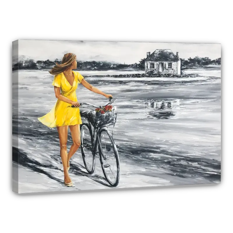 En vélo à Saint-Cado 60x80 3D En vélo à Saint Cado 60x80 3D